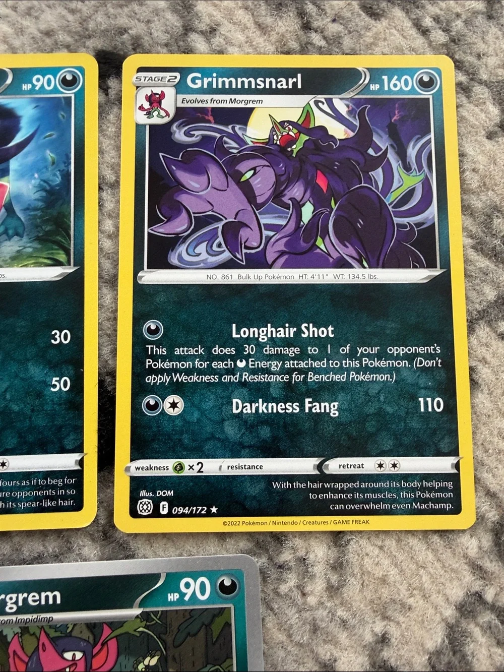 Impidimp, Morgrem & Grimmsnarl Lot | Brilliant Stars + Stellar Crown | ✨5/$25✨